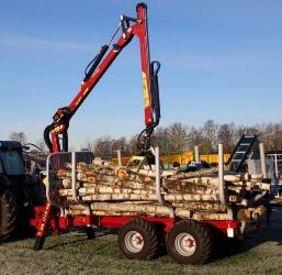 Tajfun GAP 90 Huggarvagn med kran DOT 40K Demo