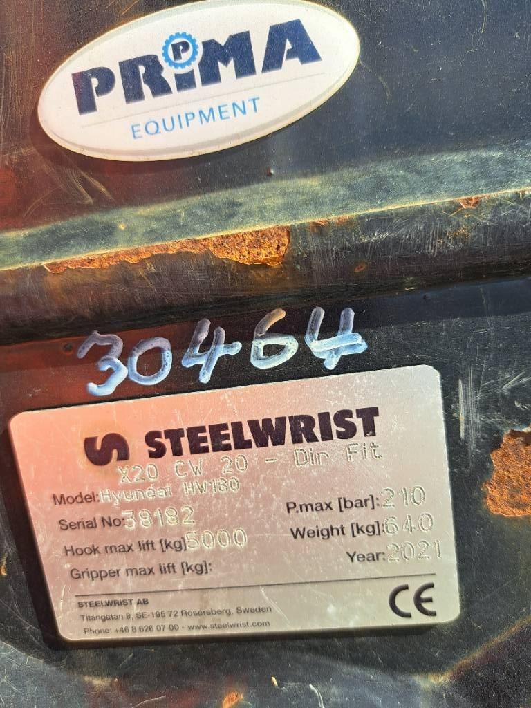 Steelwrist Tiltrotator X20 CW20 HW180 Rotators