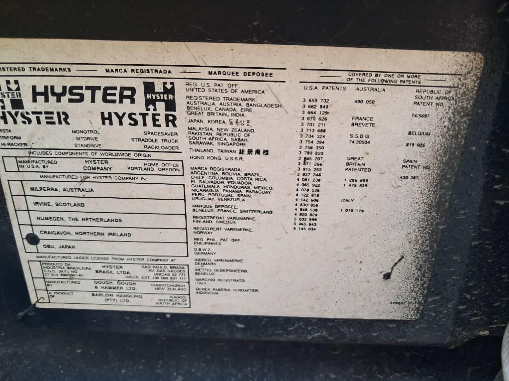 Hyster H250XL LPG forklifts