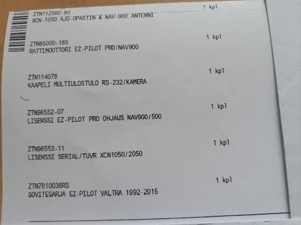 Trimble XCN-1050 & NAV-900 EZ PILOT PRO Valtra sovite GPS