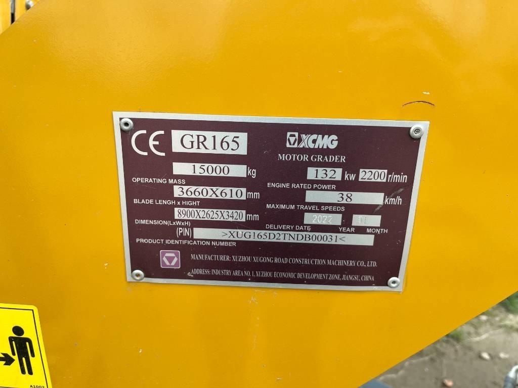 XCMG GR 165 Równiarki