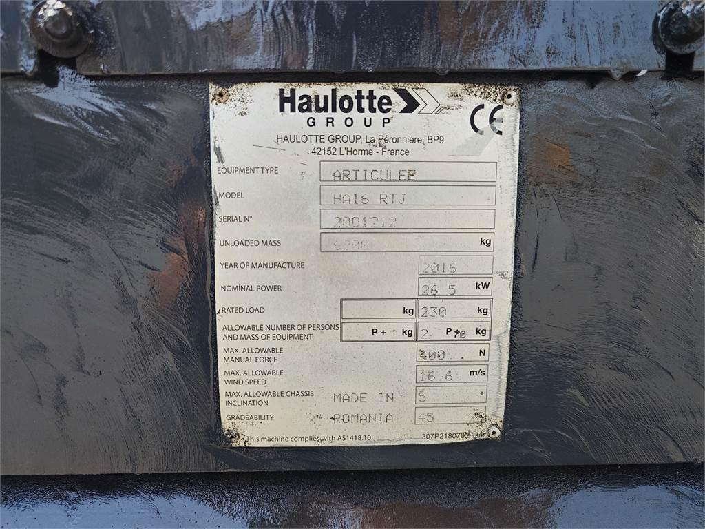 Haulotte HA16RTJ Plataforma de trabajo articulada