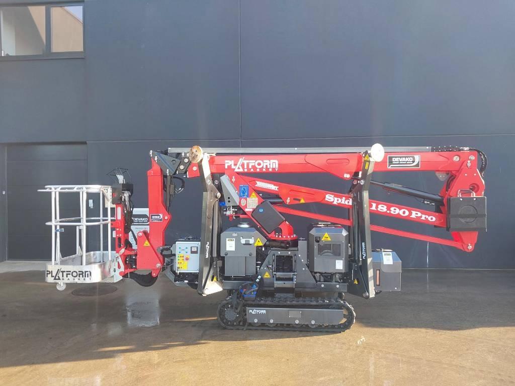 Platform Basket Spider 18.90 PRO Compact self-propelled boom lifts