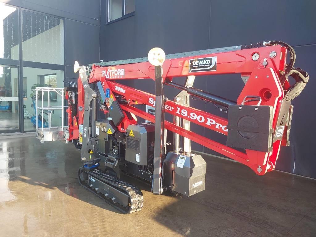 Platform Basket Spider 18.90 PRO Compact self-propelled boom lifts
