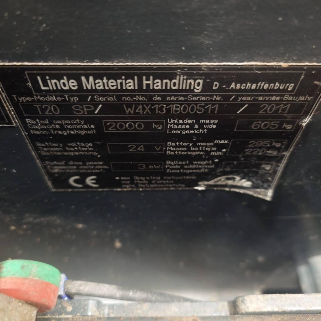 Linde T20SP/131 Elektriskie palešu ratiņi ar platformu