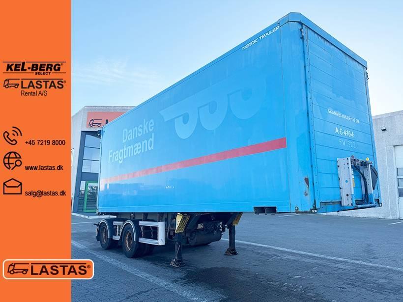  Nordic 2 axle Link Box trailer / Link-Kofferauflie Semi-trailer med fast kasse