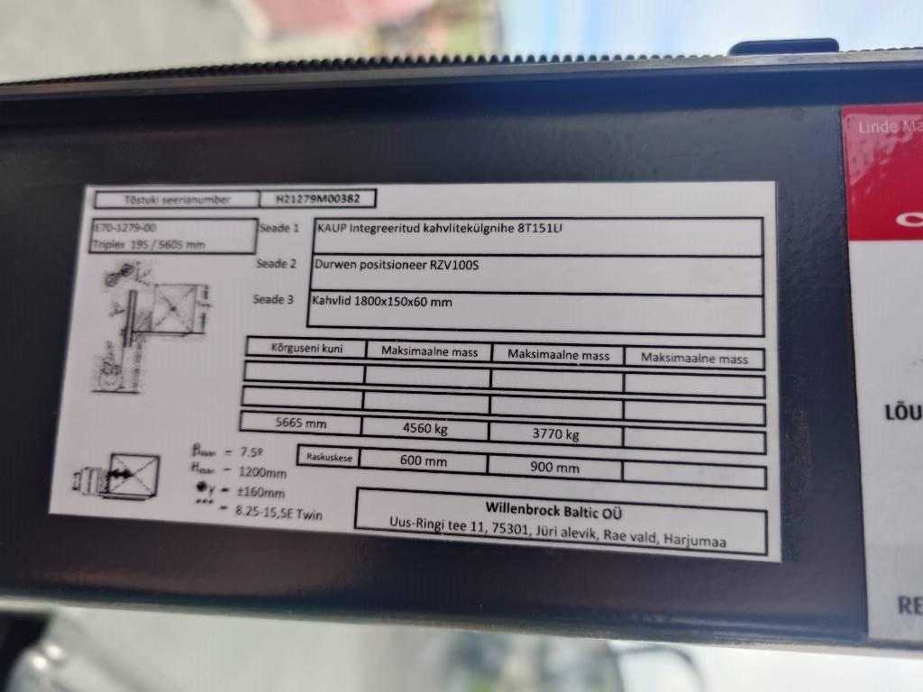 Linde E70/1279 Elektriskie autoiekrāvēji