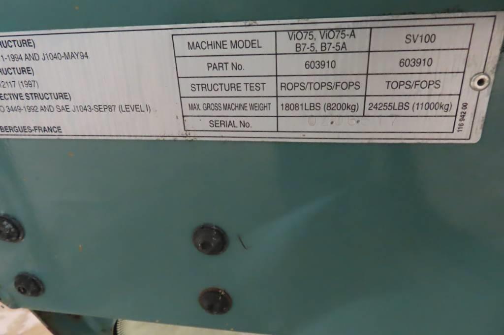 Yanmar Vio 75 Cabine e interni