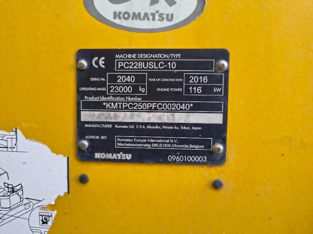 Komatsu PC 228USLC-10 Telakaivukoneet