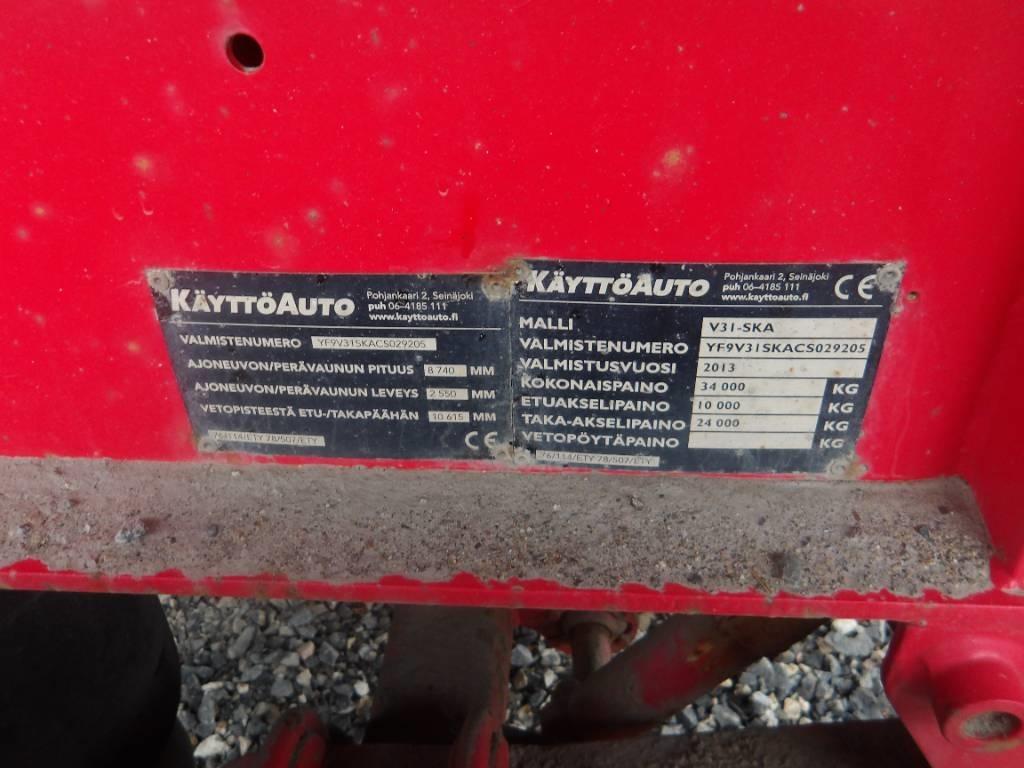  Käyttöauto V31 4 aks Sora- ja kippiperävaunut