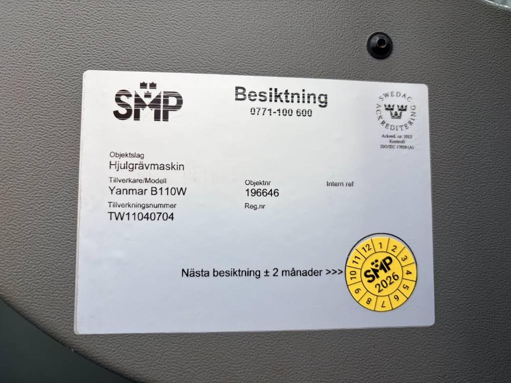 Yanmar B 110 W Hjulgrävare