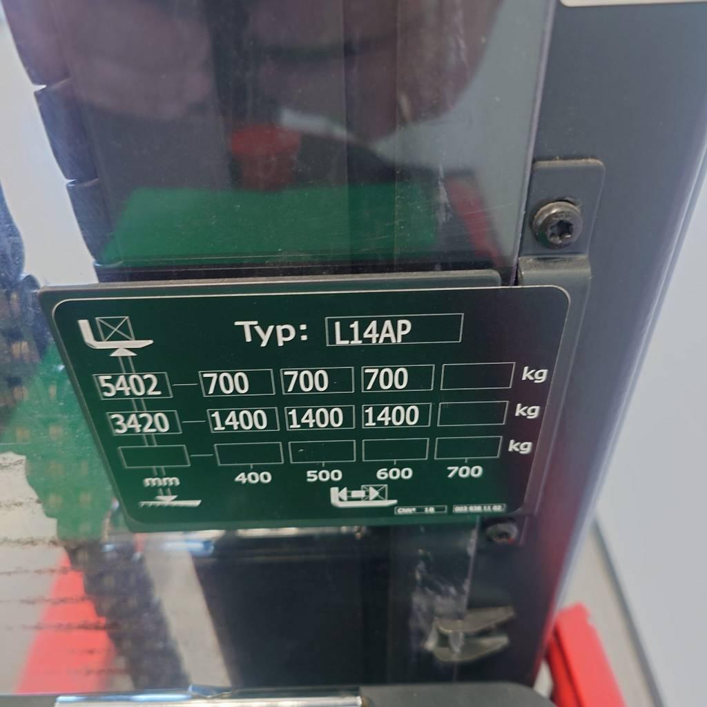 Linde L14AP/1173 Stāvot vadāmie palešu krautņotāji