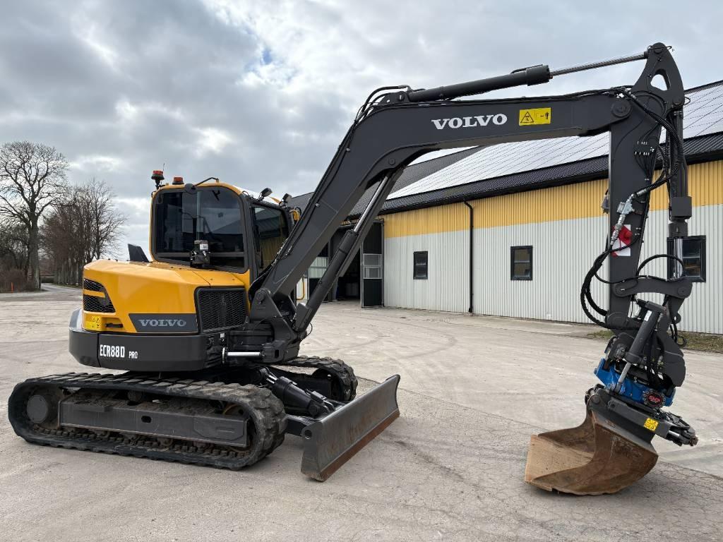 Volvo ECR88D Pro grävmaskin, rototilt med grip Midigrävmaskiner 7t - 12t