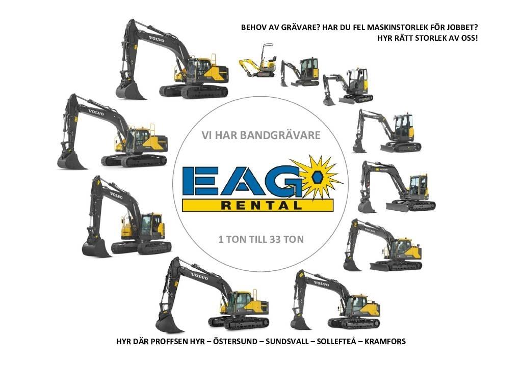 Volvo ECR235EL / UTHYRES Bandgrävare