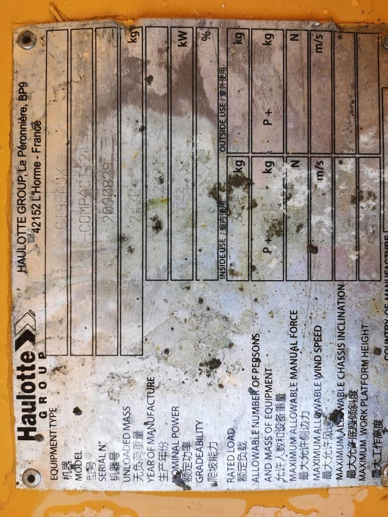 Haulotte COMPACT 12 - 2090829 Plataformas tijera