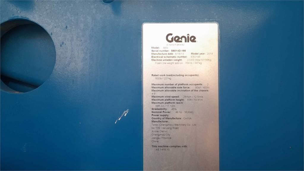 Genie S65 Telescopic boom lifts