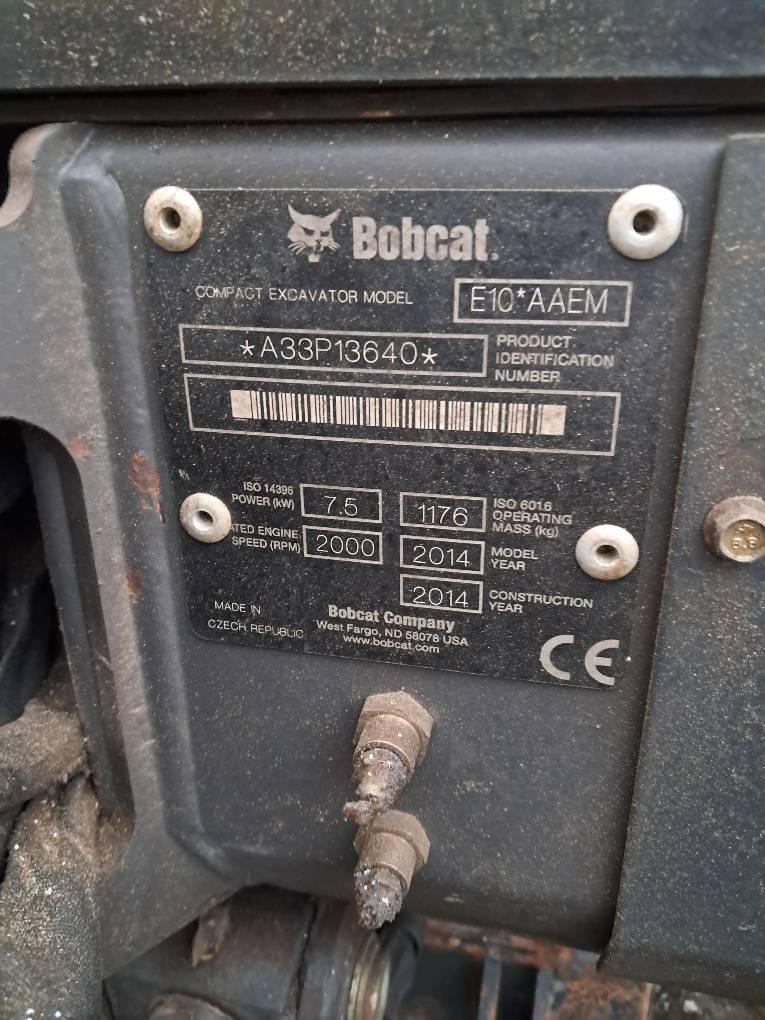 Bobcat E 10 Minigravemaskiner