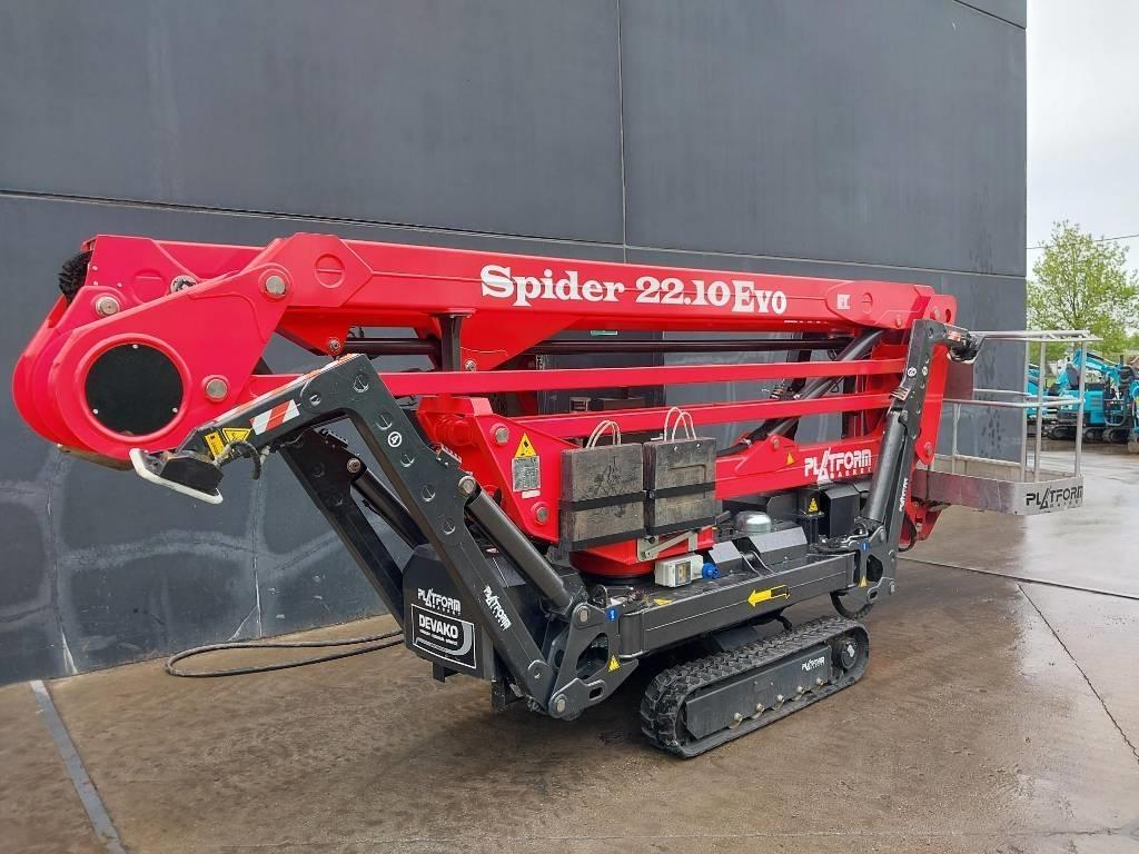 Platform Basket Spider 22.10 spinhoogwerker Compact self-propelled boom lifts