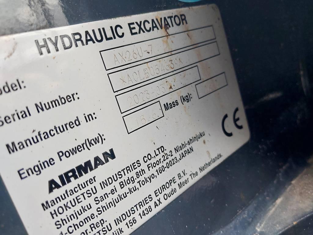 Airman AX26U-7 Canopy Mini excavators < 7t (Mini diggers)