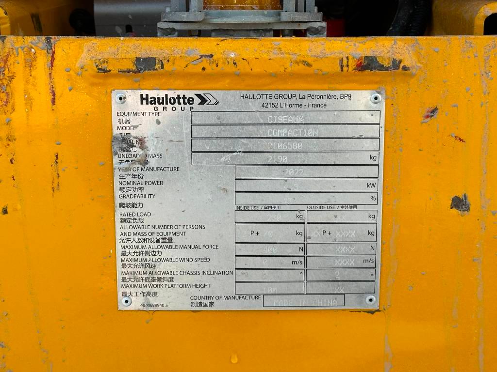 Haulotte COMPACT 10N Plataformas tijera
