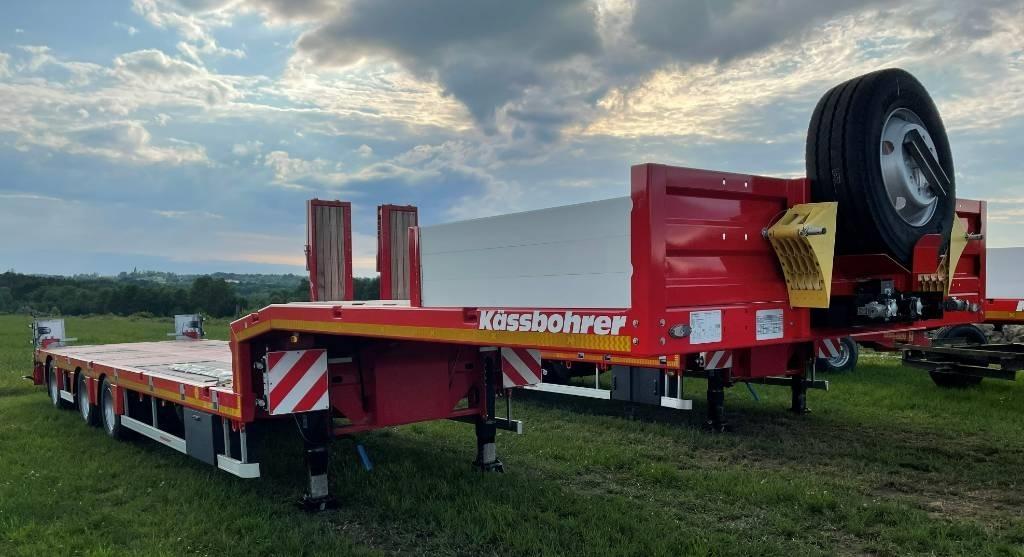Kässbohrer Maskintrailer 3-axlig Låg lastande semi trailer