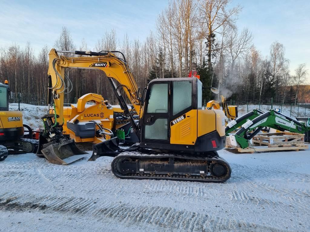 Sany SY 80 U Nu med knäckbom Midigrävmaskiner 7t - 12t