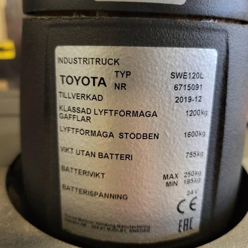 BT SWE120L 1200/1600 kg 3300 mm HYR/KÖP Pedestrian stacker