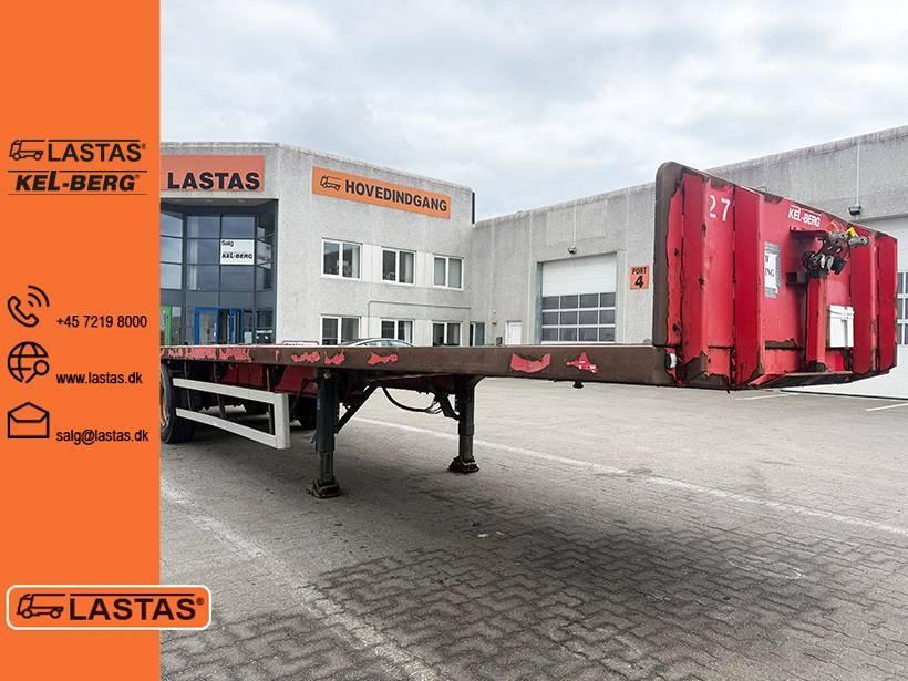 Kel-Berg Flatbed / Flachbettauflieger Semi-trailer med lad/flatbed