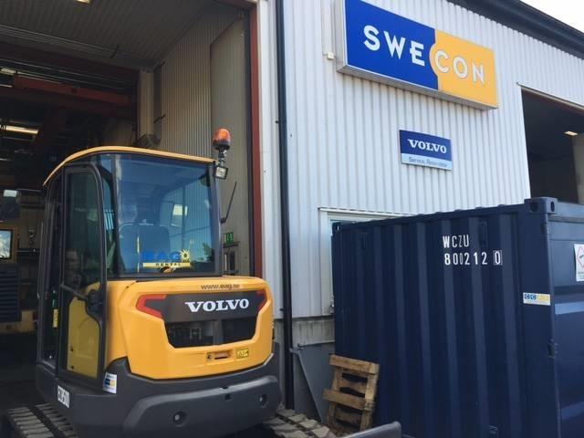 Volvo ECR50D / UTHYRES Minigrävare < 7t