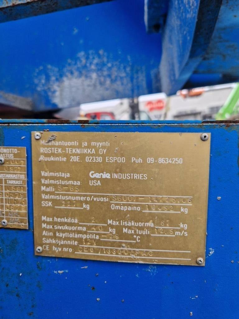 Genie S 65 Teleskooppipuominostimet