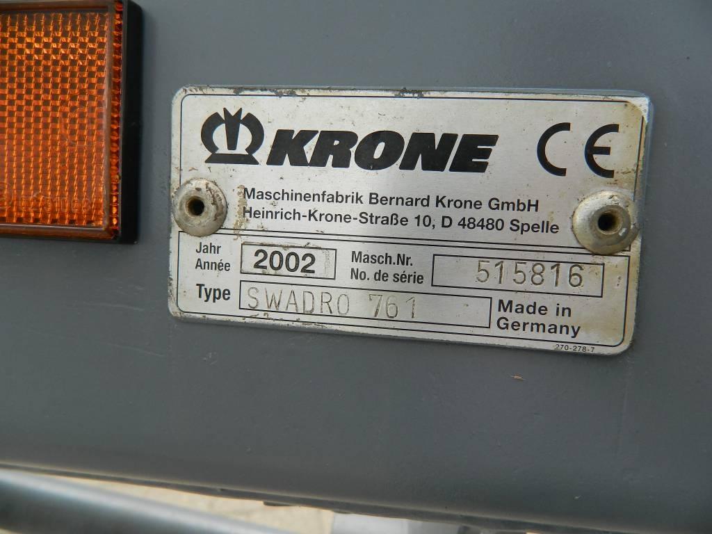 Krone Swadro 761 Grābekļi un siena ārdītāji