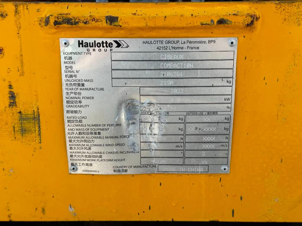 Haulotte COMPACT 10N Plataformas tijera