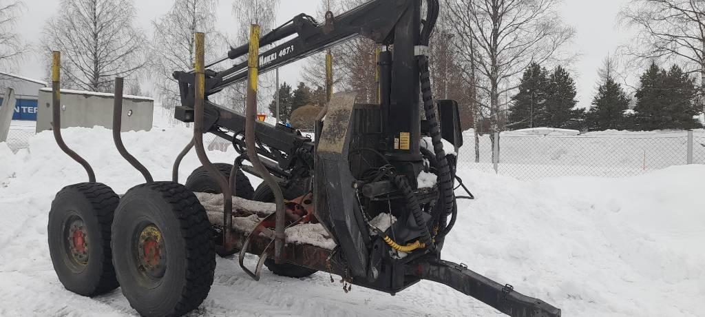 Hakki 4676+Metsäkärry Gru e pale