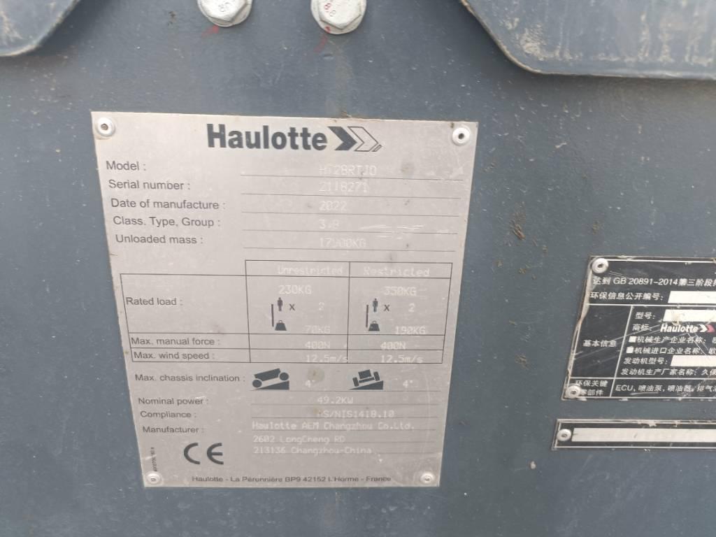 Haulotte HT28RTJO Plataformas de trabajo telescópica