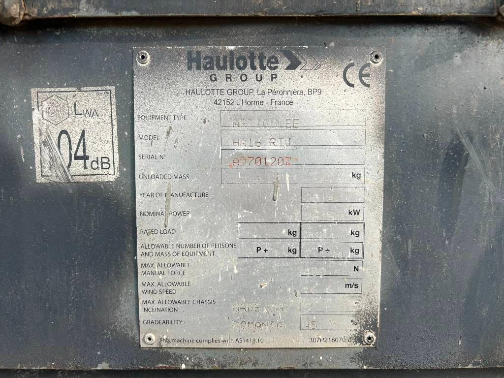 Haulotte HA16RTJ Plataforma de trabajo articulada