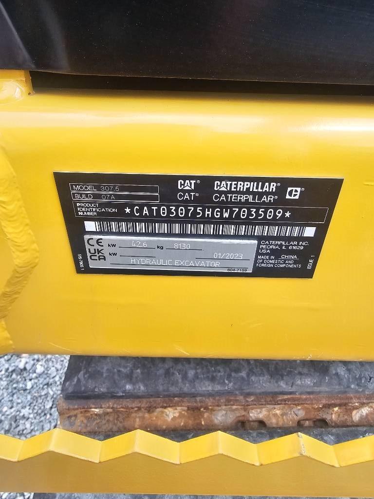 CAT 307.5 Midi excavators 7t - 12t