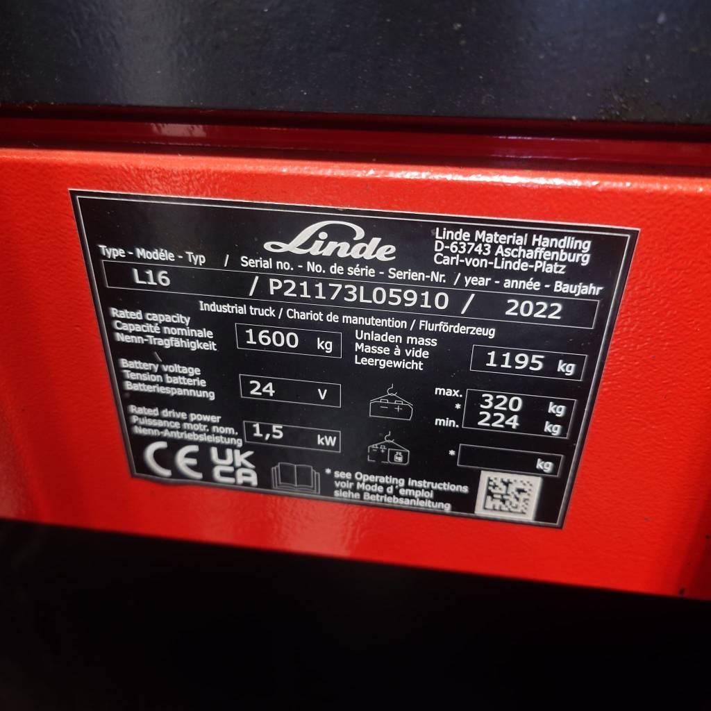 Linde L16/1173 Rankiniai vėžimėliai