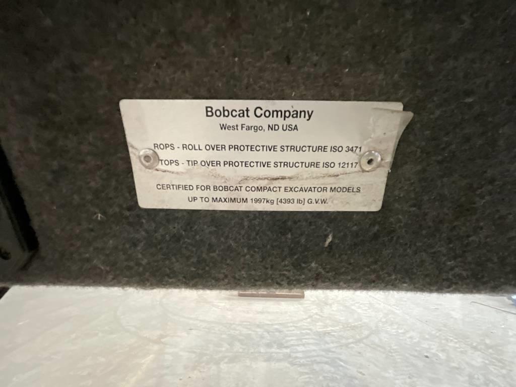 Bobcat E 16 Cabine e interni