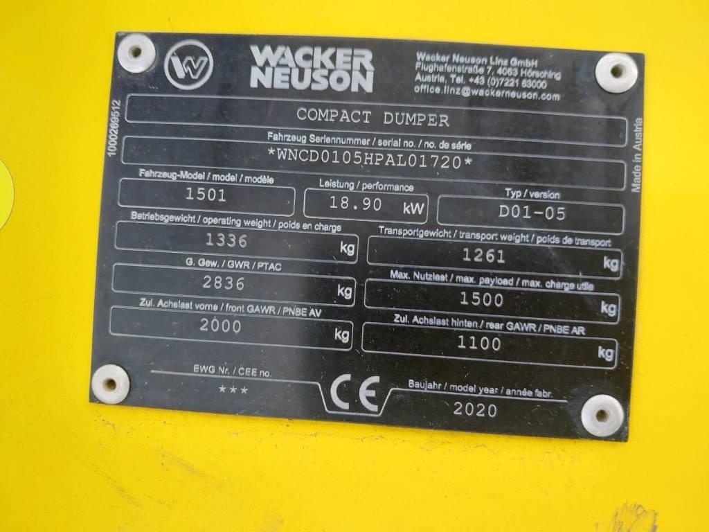 Wacker Neuson 1501 Hi-Tip Site dumpers