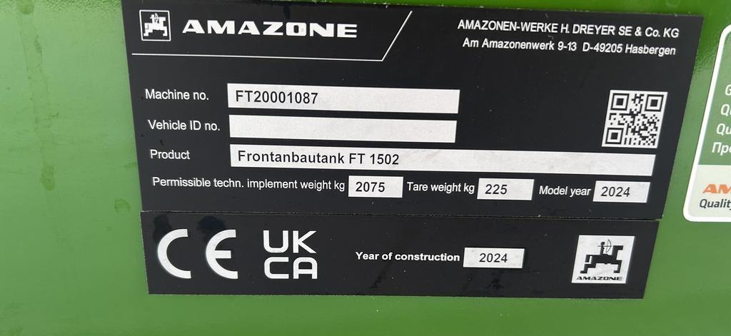 Amazone UF2002 28S,FT1502 Self-propelled sprayers