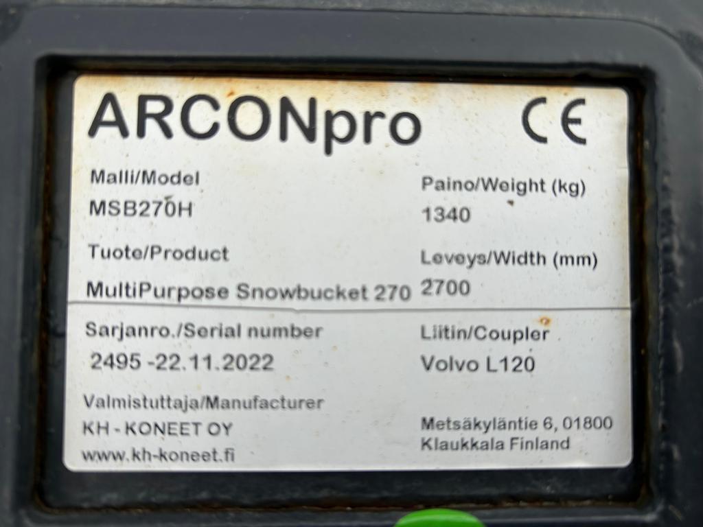 Arcon PRO SIIPILUMIKAUHA Lame spazzaneve e aratri