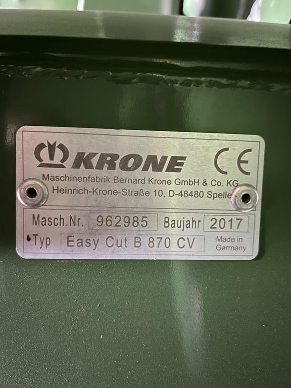 Krone ECB870CV Falciacondizionatrici
