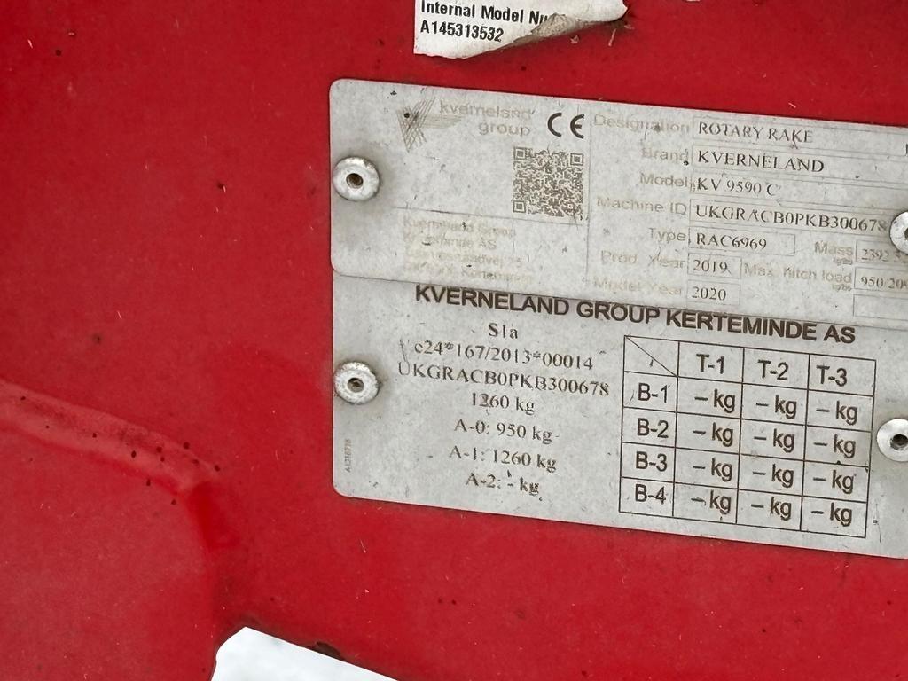 Kverneland 9590C Rakes and tedders
