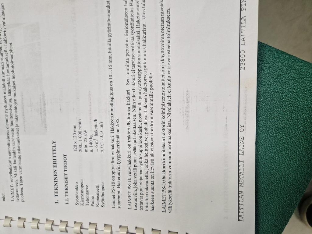  LAIMET PS10 TR HAKKURI, Holzspalter