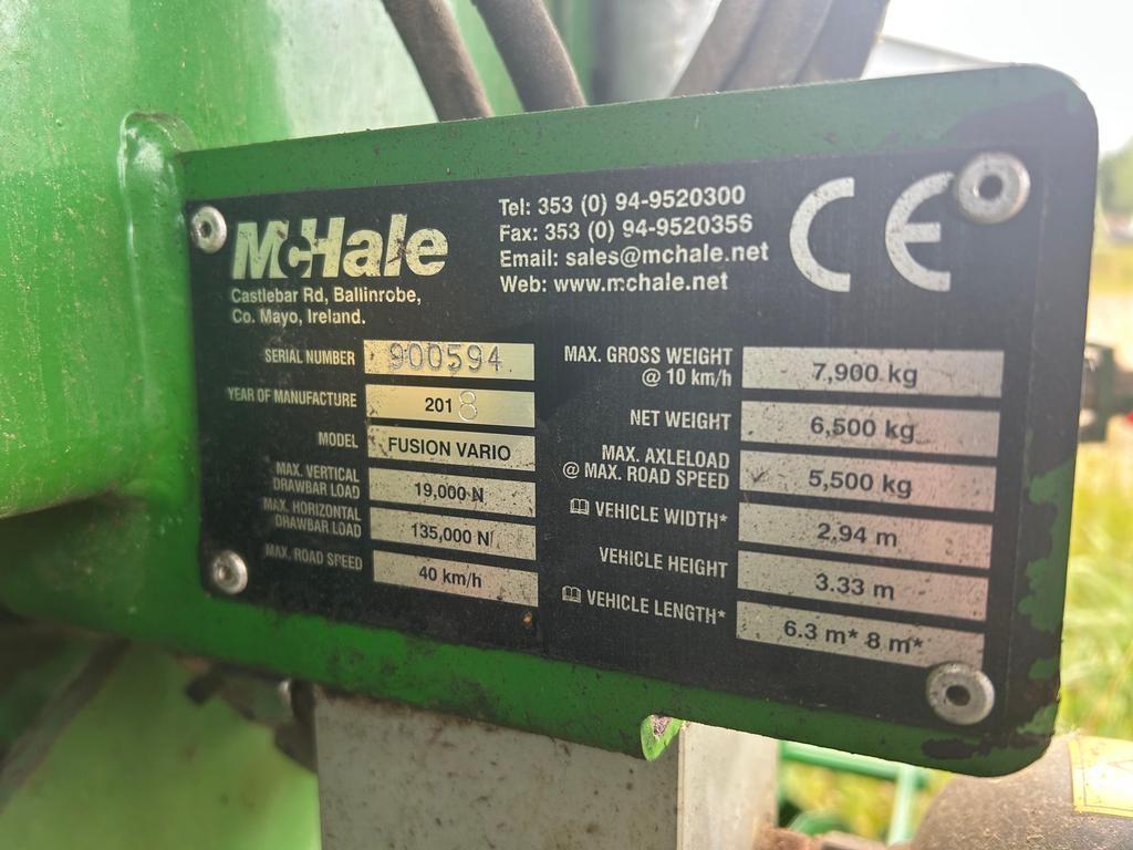 McHale FUSION VARIO Round balers