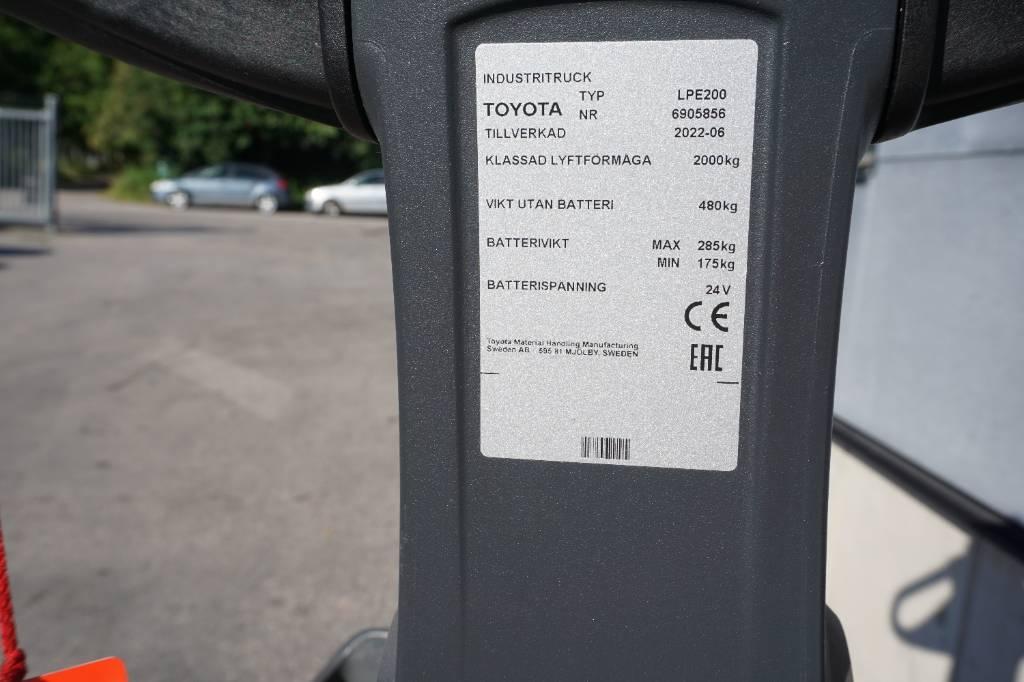 Toyota LPE200 El-palleløftere med platform