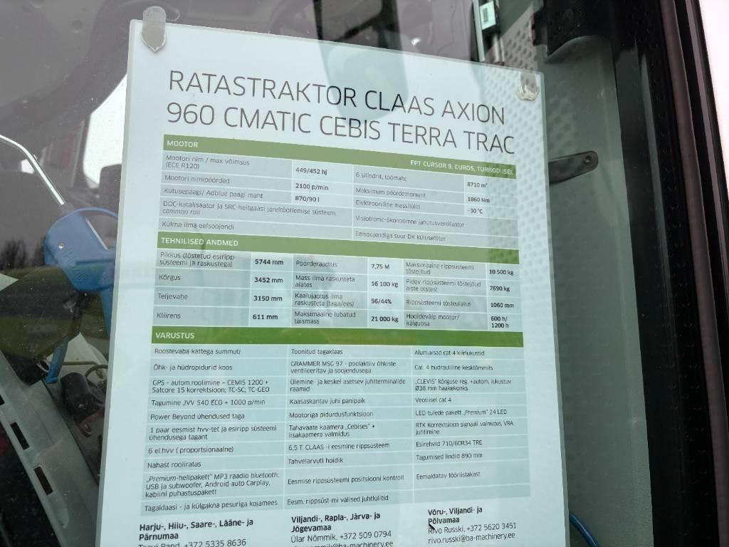 CLAAS Axion 960TT Trattori