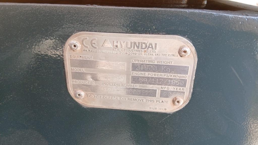 Hyundai R220LC-9 Excavadoras de cadenas