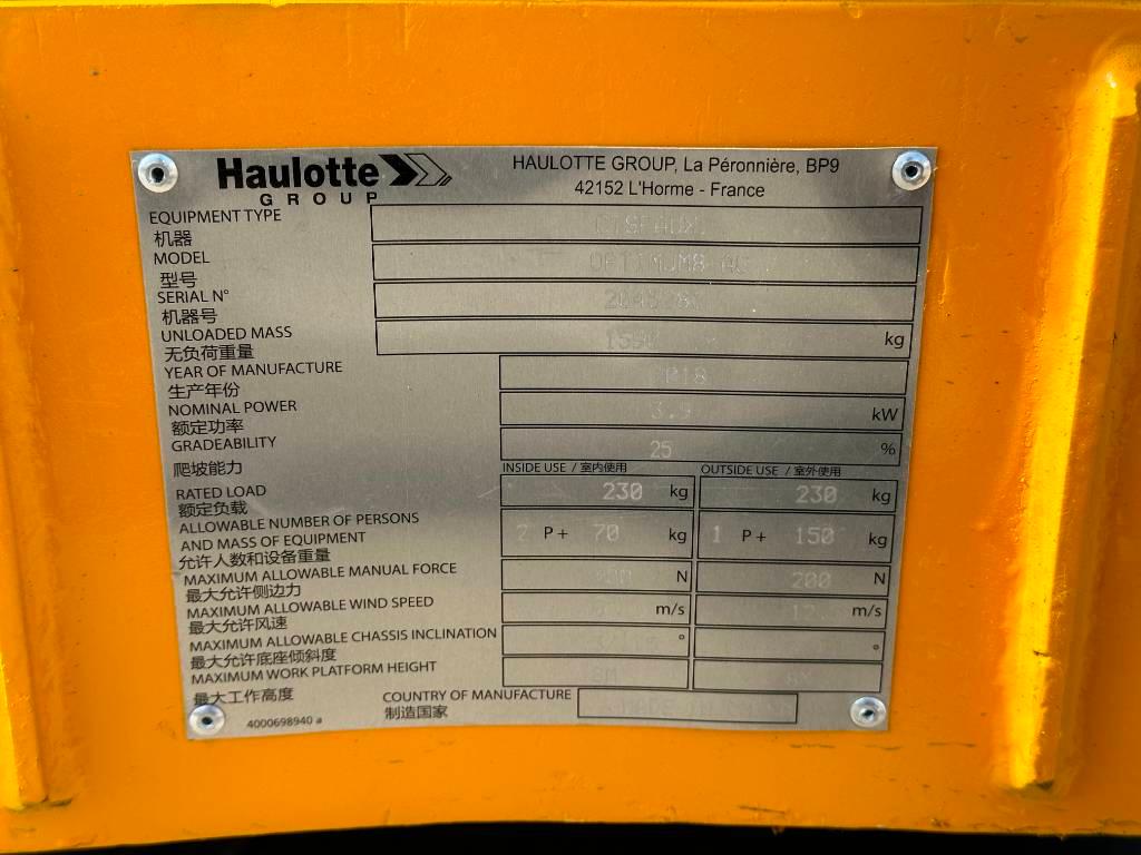 Haulotte OPTIMUM 8 Plataformas tijera