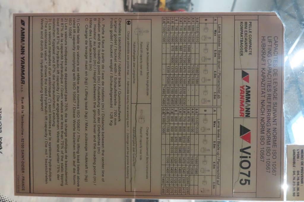 Yanmar Vio 75/SV100 Cabine e interni